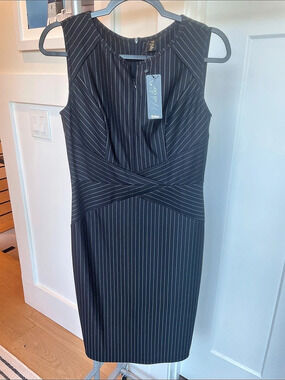 Women's Pinstripe Midi Dress NWT